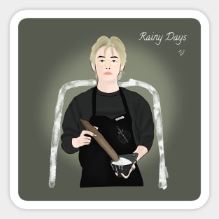 Rainy Days by V Taehyung of BTS Sticker